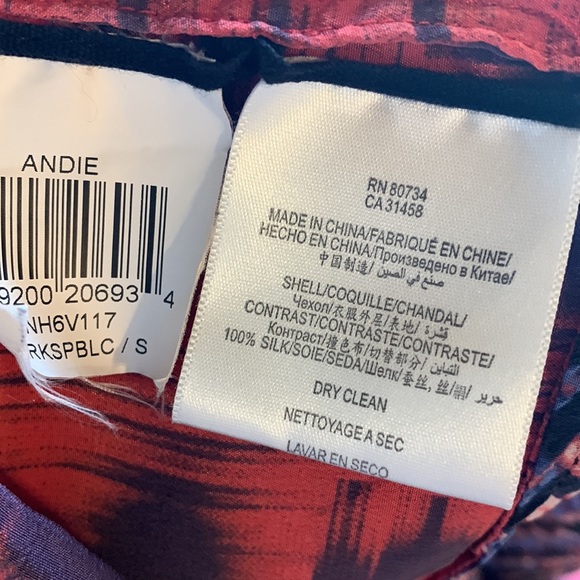 Bcbgmaxaroa keyhole 100% silk dress multi bright colors size Small - Picture 13 of 17